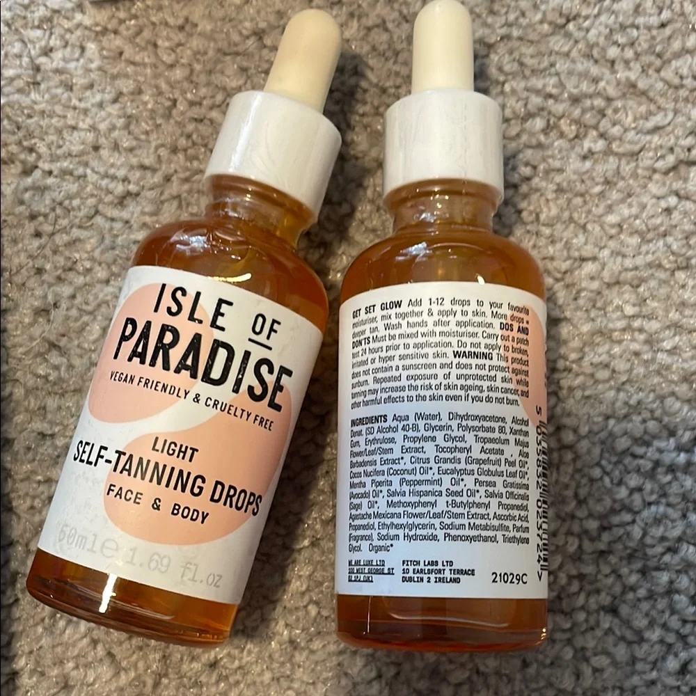Self tan bundle Unopened: St. Tropez, Isle Paradise Drops, Dolce Glow drops - Picture 5 of 7
